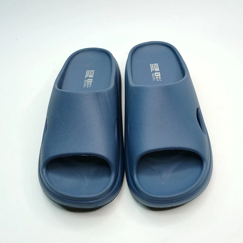 32 Degrees Cool Cushion Slides Women Size 6-7 Navy Blue Comfort Sandals